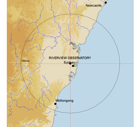 Topographic map showing site location