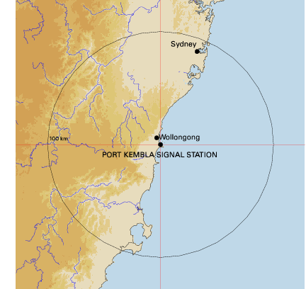Topographic map showing site location