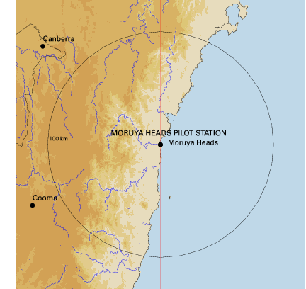 Topographic map showing site location