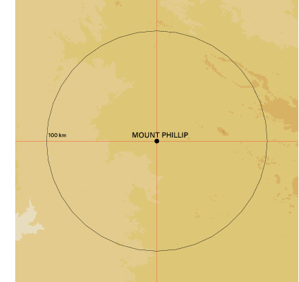 Topographic map showing site location