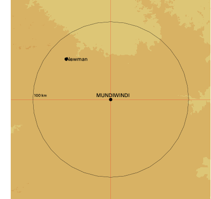 Topographic map showing site location