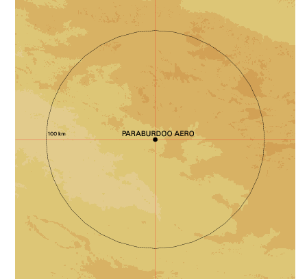 Topographic map showing site location