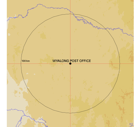 Topographic map showing site location