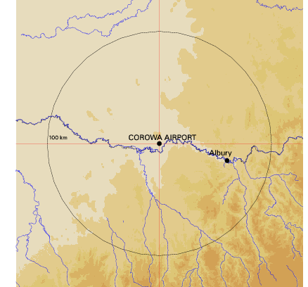 Topographic map showing site location
