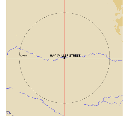 Topographic map showing site location