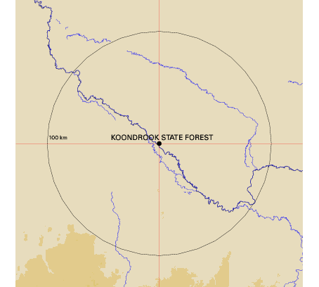 Topographic map showing site location