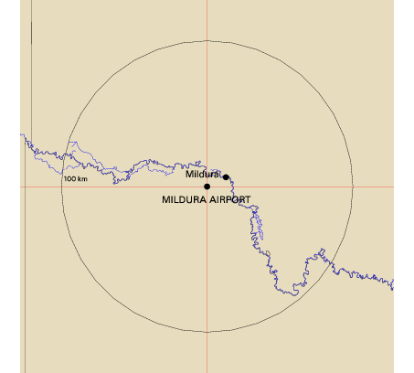 Topographic map showing site location