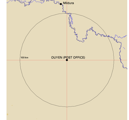 Topographic map showing site location