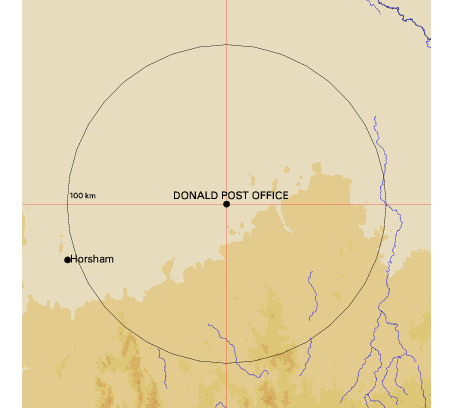Topographic map showing site location