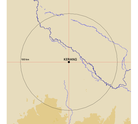 Topographic map showing site location