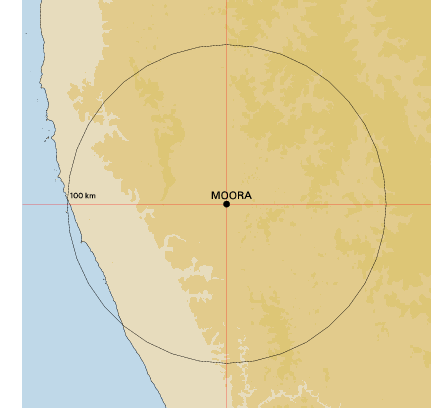 Topographic map showing site location