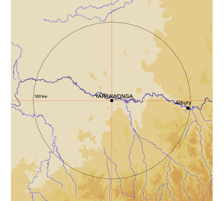 Topographic map showing site location