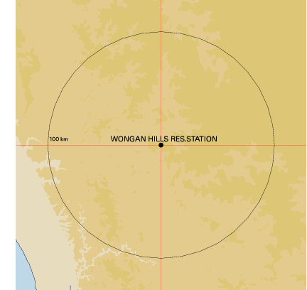Topographic map showing site location