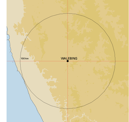 Topographic map showing site location
