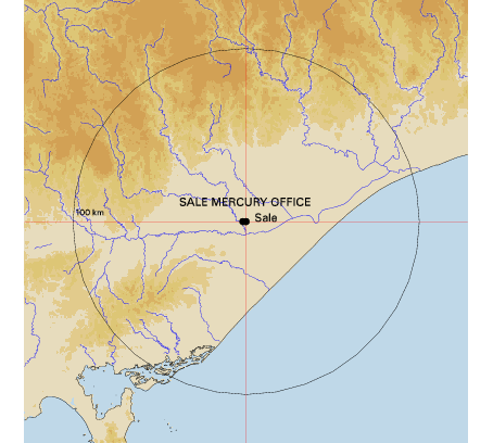 Topographic map showing site location