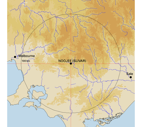 Topographic map showing site location