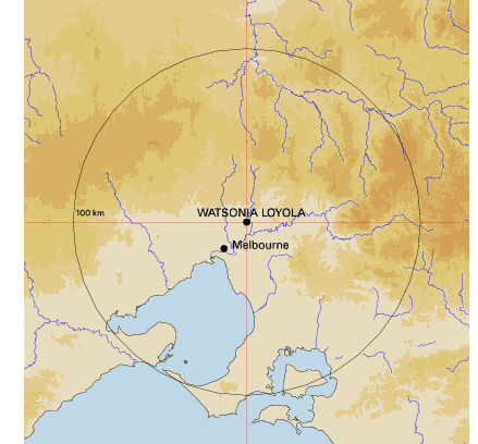 Topographic map showing site location