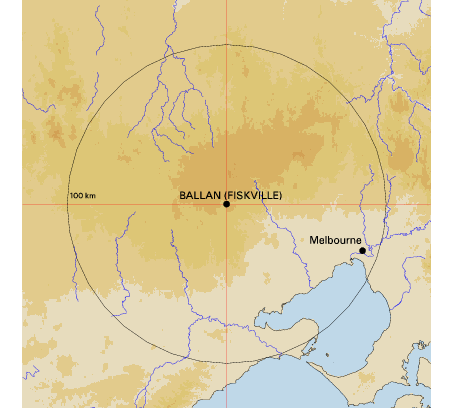 Topographic map showing site location