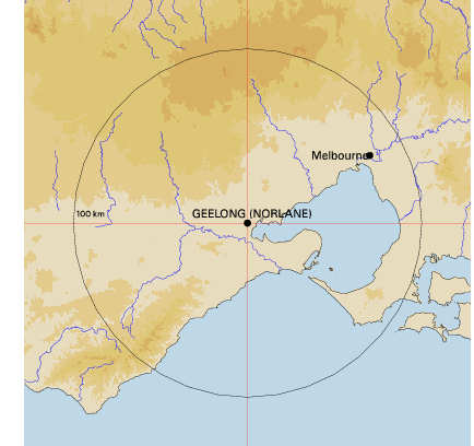 Topographic map showing site location