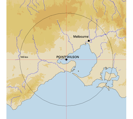 Topographic map showing site location