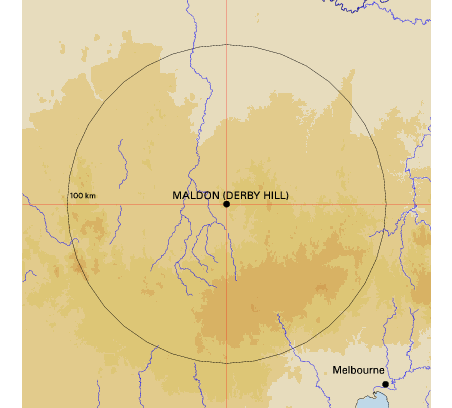 Topographic map showing site location
