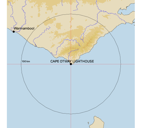 Topographic map showing site location