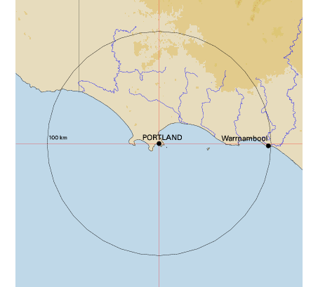 Topographic map showing site location