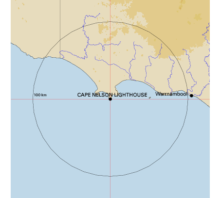 Topographic map showing site location