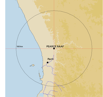 Topographic map showing site location
