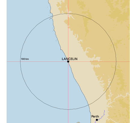 Topographic map showing site location