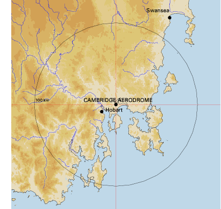 Topographic map showing site location