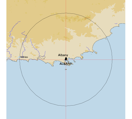Topographic map showing site location