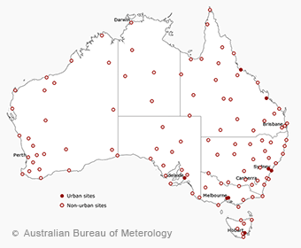 Map of ACORN-SAT network