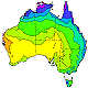 Click here for the November-January median rainfall map