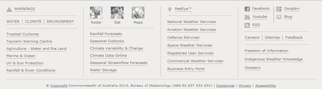 Image of Bureau page footer