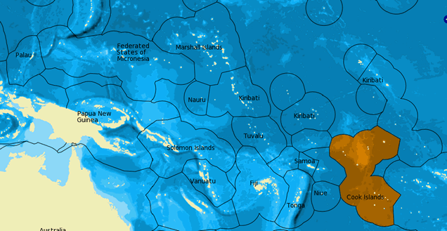 Map showing location of this country