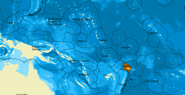 Map showing location of this country