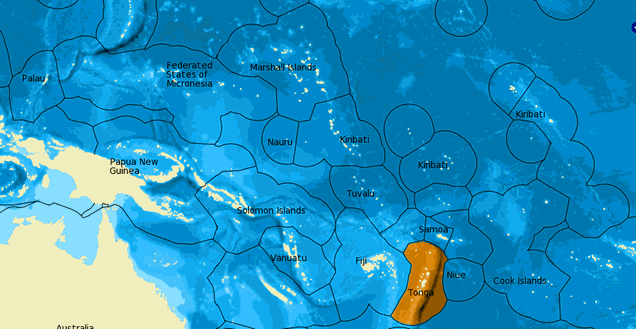 Map showing location of this country