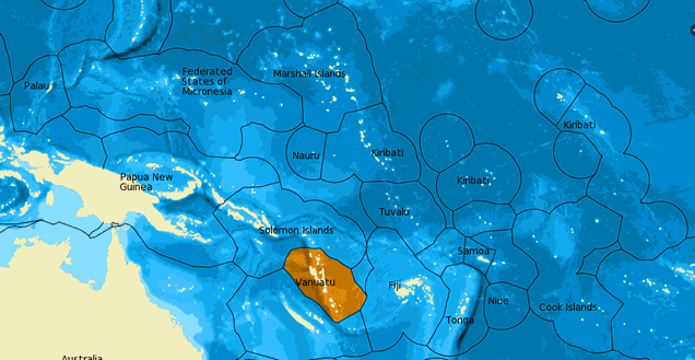 Map showing location of this country
