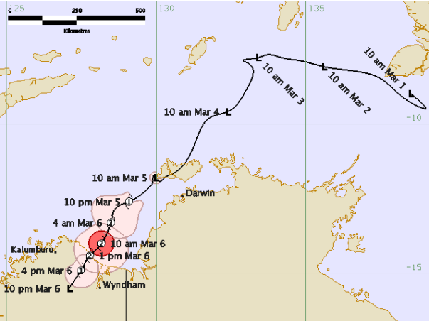 Best Track of Tropical Cyclone Blanche