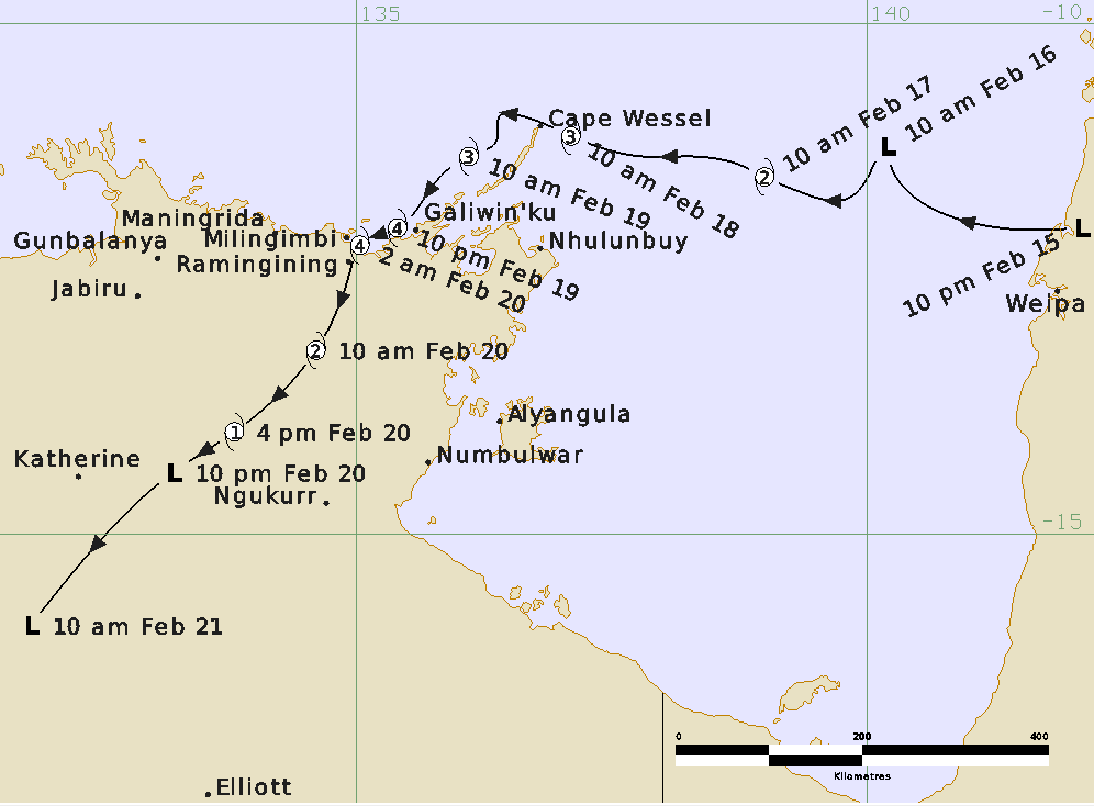 Best Track of Tropical Cyclone Lam