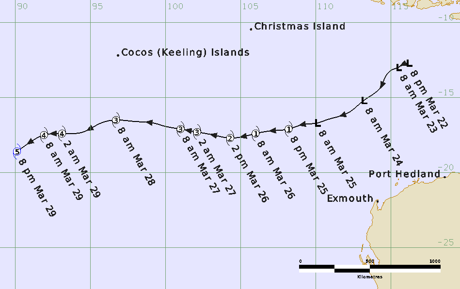 Best Track of Tropical Cyclone Courtney