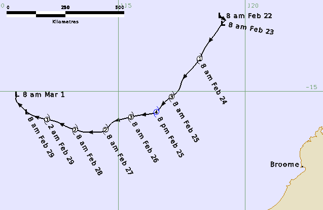Best Track of Tropical Cyclone Ferdinand Report