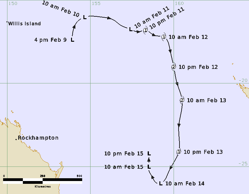 Best Track of Tropical Cyclone Tatiana
