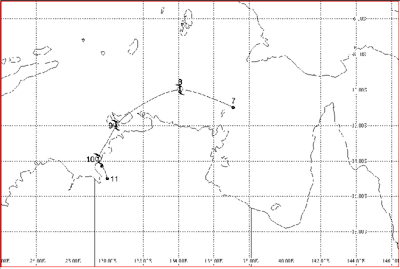 Track map for this tropical cyclone