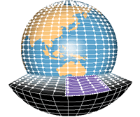 Representation of surface and atmospheric grid points