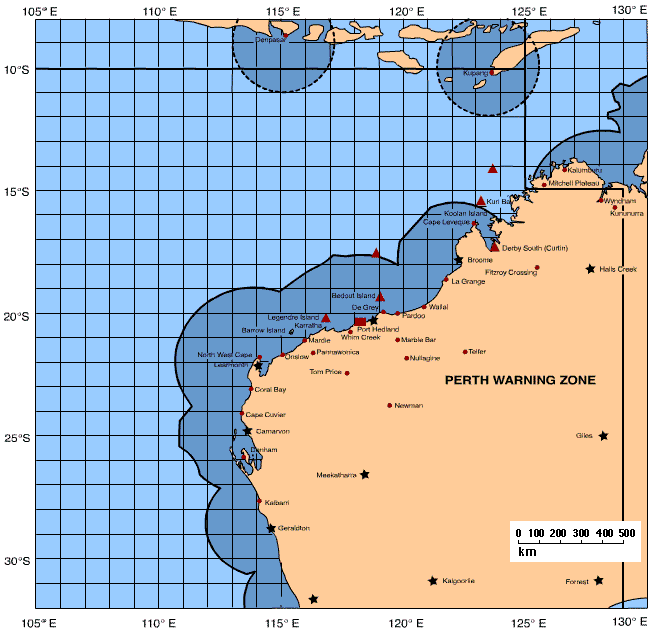 Cyclone plotting map