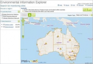 Screen shot of the Environmental Information Explorer website