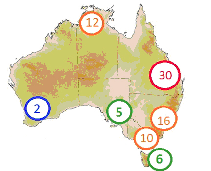 Map of Australia