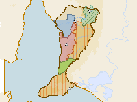 Figure A2. Map of groundwater management areas in the Adelaide region